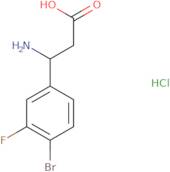 3-Amino-3-(4-bromo-3-fluorophenyl)propanoic acid hydrochloride