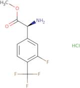 (S)-Methyl 2-amino-2-(3-fluoro-4-(trifluoromethyl)phenyl)acetate hydrochloride ee