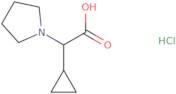 2-Cyclopropyl-2-(pyrrolidin-1-yl)acetic acid hydrochloride