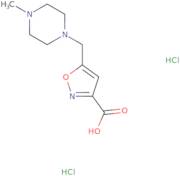 5-[(4-Methylpiperazin-1-yl)methyl]-1,2-oxazole-3-carboxylic acid dihydrochloride