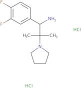 1-(3,4-Difluorophenyl)-2-methyl-2-(pyrrolidin-1-yl)propan-1-amine dihydrochloride