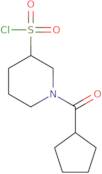 1-Cyclopentanecarbonylpiperidine-3-sulfonyl chloride