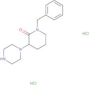 1-Benzyl-3-(piperazin-1-yl)piperidin-2-one dihydrochloride