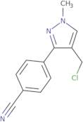 4-[4-(Chloromethyl)-1-methyl-1H-pyrazol-3-yl]benzonitrile