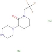 3-(Piperazin-1-yl)-1-(2,2,2-trifluoroethyl)piperidin-2-one dihydrochloride