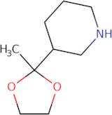 3-(2-Methyl-1,3-dioxolan-2-yl)piperidine