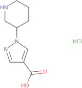 1-(Piperidin-3-yl)-1H-pyrazole-4-carboxylic acid hydrochloride