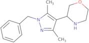 3-(1-Benzyl-3,5-dimethyl-1H-pyrazol-4-yl)morpholine