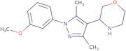 3-[1-(3-Methoxyphenyl)-3,5-dimethyl-1H-pyrazol-4-yl]morpholine
