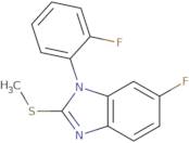 6-Fluoro-1-(2-fluorophenyl)-2-(methylsulfanyl)-1H-1,3-benzodiazole