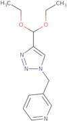 3-{[4-(Diethoxymethyl)-1H-1,2,3-triazol-1-yl]methyl}pyridine