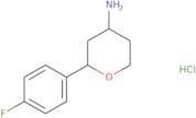 2-(4-Fluorophenyl)oxan-4-amine hydrochloride