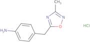 4-[(3-Methyl-1,2,4-oxadiazol-5-yl)methyl]aniline hydrochloride