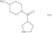 4-Methyl-1-(pyrrolidine-3-carbonyl)piperidine hydrochloride