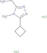 (5-Cyclobutyl-4-methyl-4H-1,2,4-triazol-3-yl)methanamine dihydrochloride