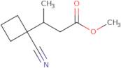 Methyl 3-(1-cyanocyclobutyl)butanoate