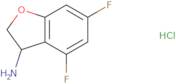 4,6-Difluoro-2,3-dihydro-1-benzofuran-3-amine hydrochloride