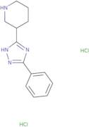 3-(3-Phenyl-1H-1,2,4-triazol-5-yl)piperidine dihydrochloride