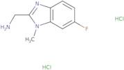 (6-Fluoro-1-methyl-1H-1,3-benzodiazol-2-yl)methanamine dihydrochloride