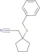 2-[1-(Benzylsulfanyl)cyclopentyl]acetonitrile