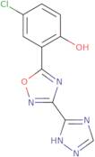 4-Chloro-2-[3-(4H-1,2,4-triazol-3-yl)-1,2,4-oxadiazol-5-yl]phenol