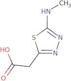 2-[5-(Methylamino)-1,3,4-thiadiazol-2-yl]acetic acid