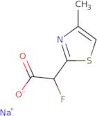 Sodium 2-fluoro-2-(4-methyl-1,3-thiazol-2-yl)acetate