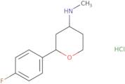 2-(4-Fluorophenyl)-N-methyloxan-4-amine hydrochloride