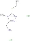 [5-(Ethylsulfanyl)-4-methyl-4H-1,2,4-triazol-3-yl]methanamine dihydrochloride