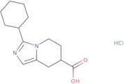 3-Cyclohexyl-5H,6H,7H,8H-imidazo[1,5-a]pyridine-7-carboxylic acid hydrochloride