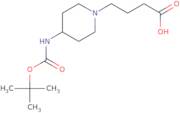 4-(4-{[(tert-Butoxy)carbonyl]amino}piperidin-1-yl)butanoic acid