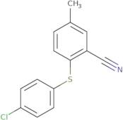 2-[(4-Chlorophenyl)sulfanyl]-5-methylbenzonitrile