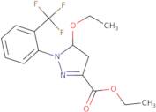 Ethyl 5-ethoxy-1-[2-(trifluoromethyl)phenyl]-4,5-dihydro-1H-pyrazole-3-carboxylate