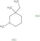 (1,3-Dimethylpiperidin-3-yl)methanamine dihydrochloride