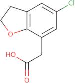 2-(5-Chloro-2,3-dihydro-1-benzofuran-7-yl)acetic acid