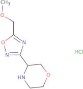 3-[5-(Methoxymethyl)-1,2,4-oxadiazol-3-yl]morpholine hydrochloride