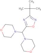 4-[(3-tert-Butyl-1,2,4-oxadiazol-5-yl)(morpholin-4-yl)methyl]morpholine