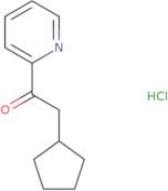 2-Cyclopentyl-1-(pyridin-2-yl)ethan-1-one hydrochloride