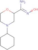 4-Cyclohexyl-N'-hydroxymorpholine-2-carboximidamide