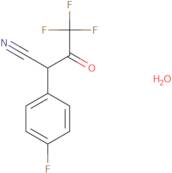 4,4,4-Trifluoro-2-(4-fluoro-phenyl)-3-oxo-butyronitrile hydrate