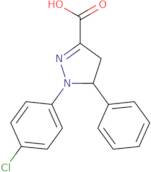 1-(4-Chlorophenyl)-5-phenyl-4,5-dihydro-1H-pyrazole-3-carboxylic acid