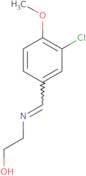 2-[(E)-[(3-Chloro-4-methoxyphenyl)methylidene]amino]ethan-1-ol