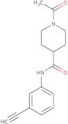 1-Acetyl-N-(3-ethynylphenyl)piperidine-4-carboxamide