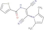 N-[(E)-1,2-Dicyano-2-(2,5-dimethylpyrrol-1-yl)ethenyl]thiophene-2-carboxamide