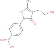 4-[4-(2-Hydroxyethyl)-3-methyl-5-oxo-2,5-dihydro-1H-pyrazol-1-yl]benzoic acid