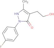 2-(4-Fluorophenyl)-4-(2-hydroxyethyl)-5-methyl-2,3-dihydro-1H-pyrazol-3-one