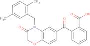 2-{[4-(2,5-Dimethylbenzyl)-3-oxo-3,4-dihydro-2H-1,4-benzoxazin-6-yl]carbonyl}benzenecarboxylic acid