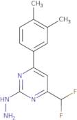 4-(Difluoromethyl)-6-(3,4-dimethylphenyl)-2-hydrazinopyrimidine