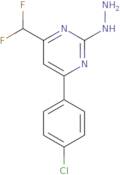 4-(4-Chlorophenyl)-6-(difluoromethyl)-2-hydrazinopyrimidine
