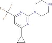 4-Cyclopropyl-2-(piperazin-1-yl)-6-(trifluoromethyl)pyrimidine